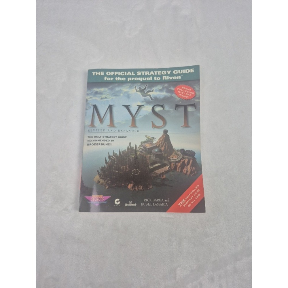 Strategy Guide Prima Myst OSG Revised Multi-Color Fold-Out Map Vintage PC Game